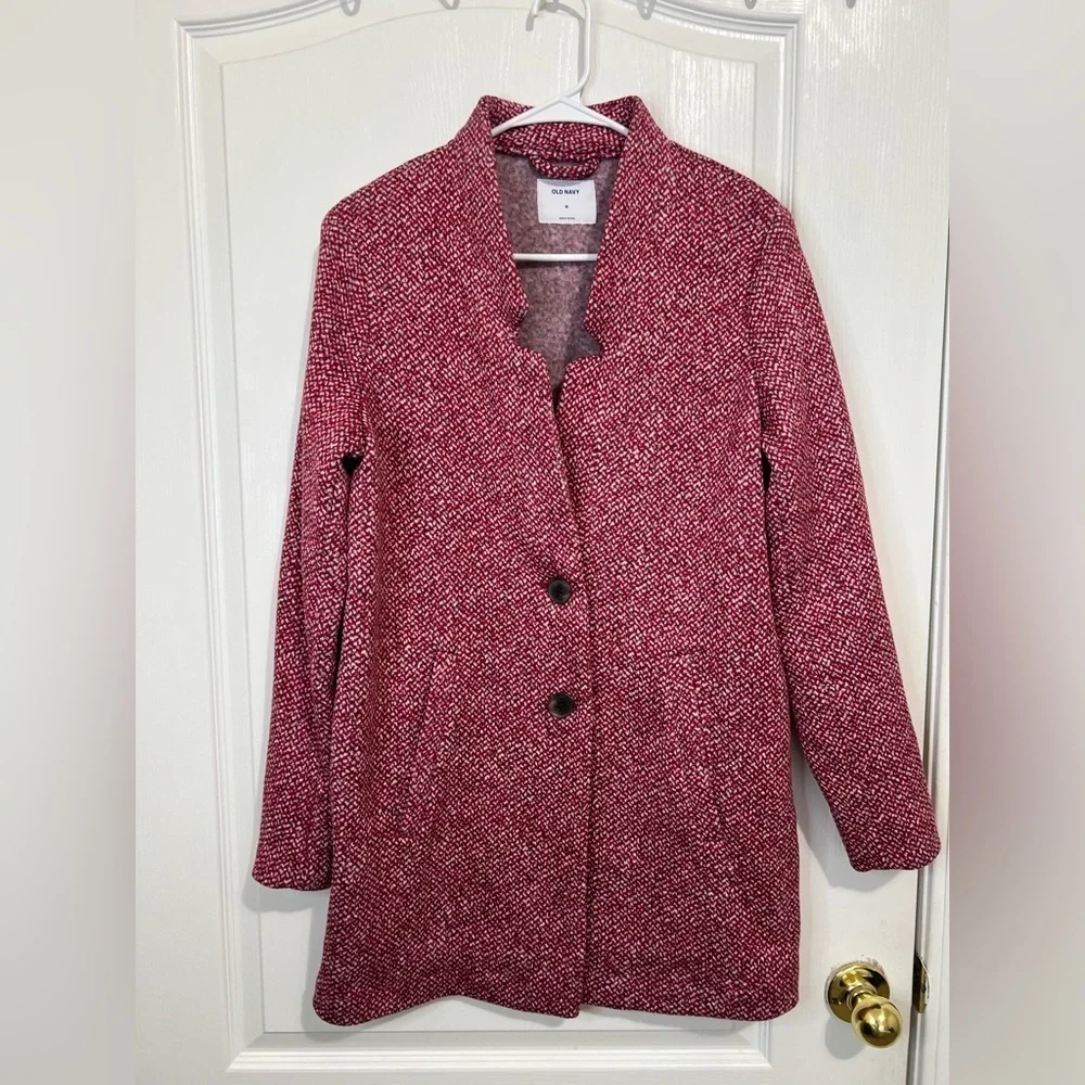 Old navy Oversized Soft-Brushed Button-Front Coat for Women size M